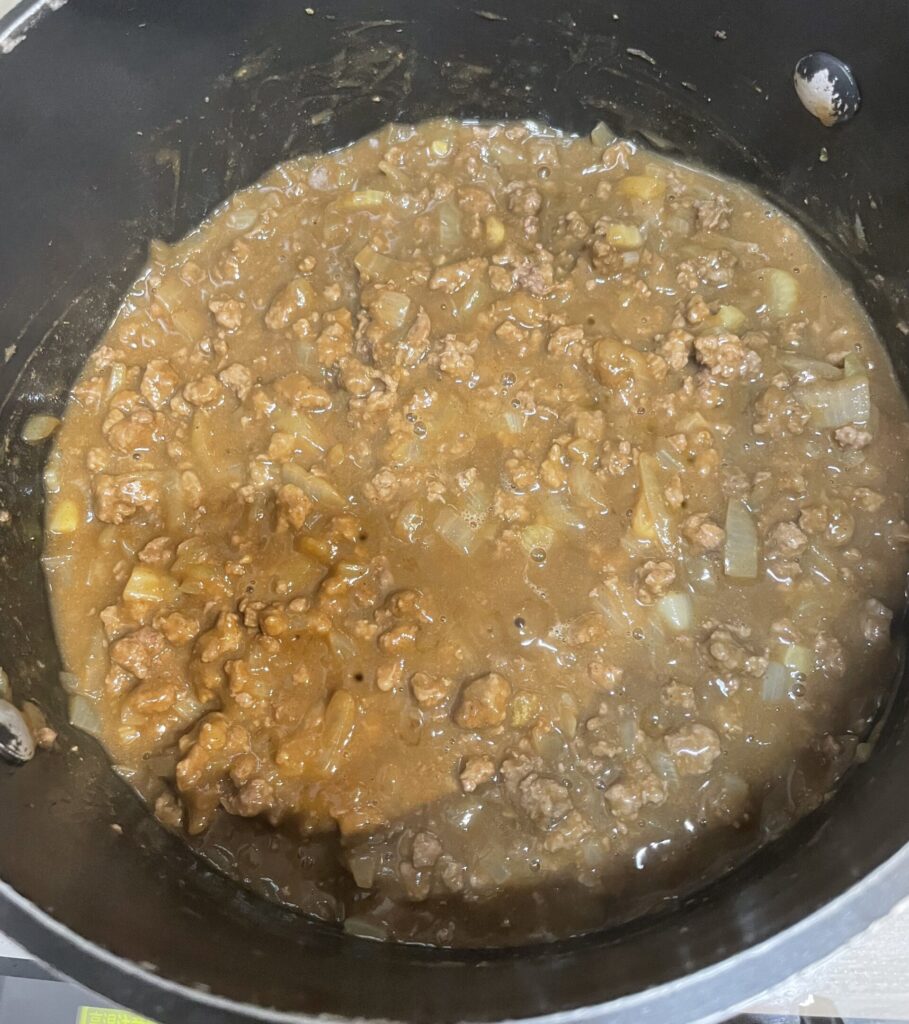 ガパオの素で煮込んだひき肉